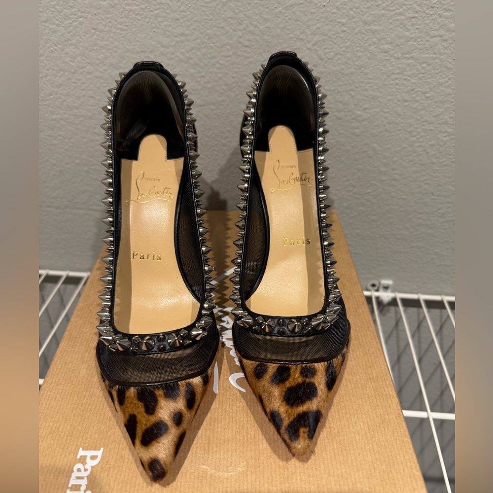 Authentic CL Heals. Size 37 excellent condition. Original box/shoe bags. Worn